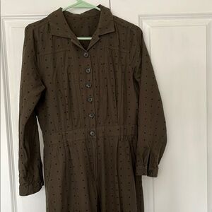 Olive Green Button-Up Jumpsuit - Madewell